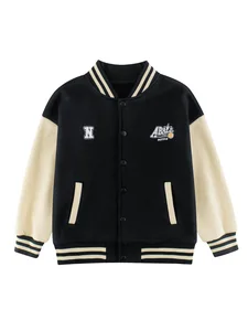 Customized Fall New Boys and Girls Long Sleeve Casual Jackets Kids' Baseball Uniform Coat Sweatshirts Clothes for Kids
