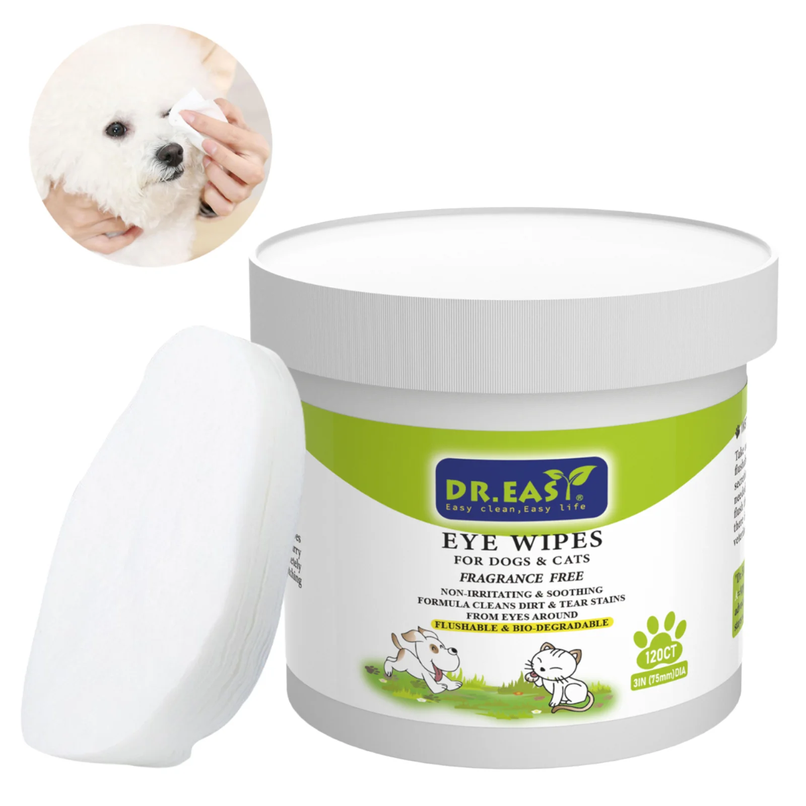 Dental Eye Ear Wet Wipes for Dogs and Cats Pet Care Essentials