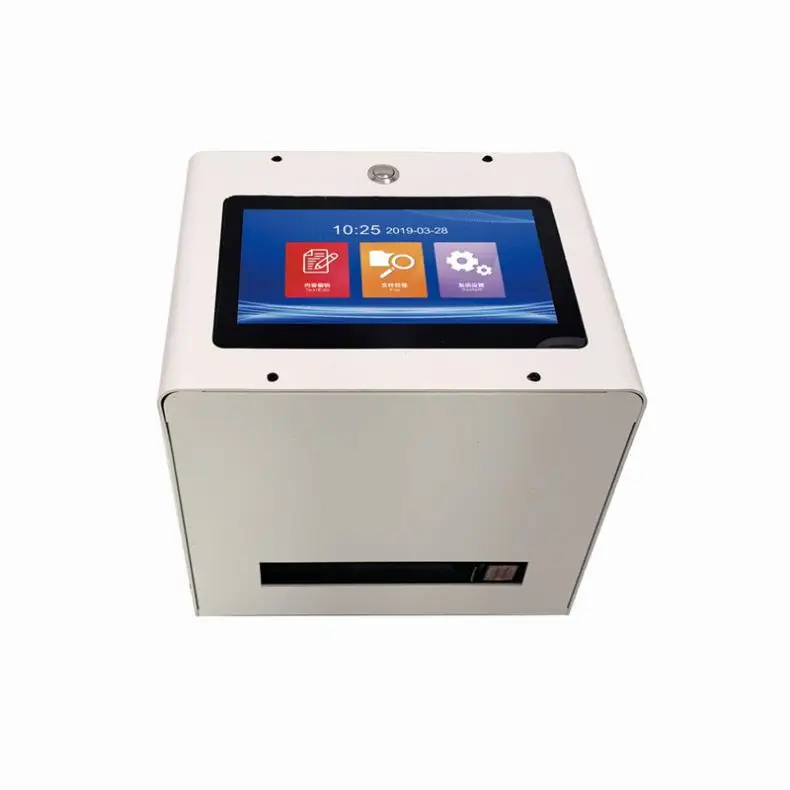 Static Intelligent Inkjet Printer 7 inch Color Touch Screen Support Printing Text Image Barcode Expiry Date Count Table