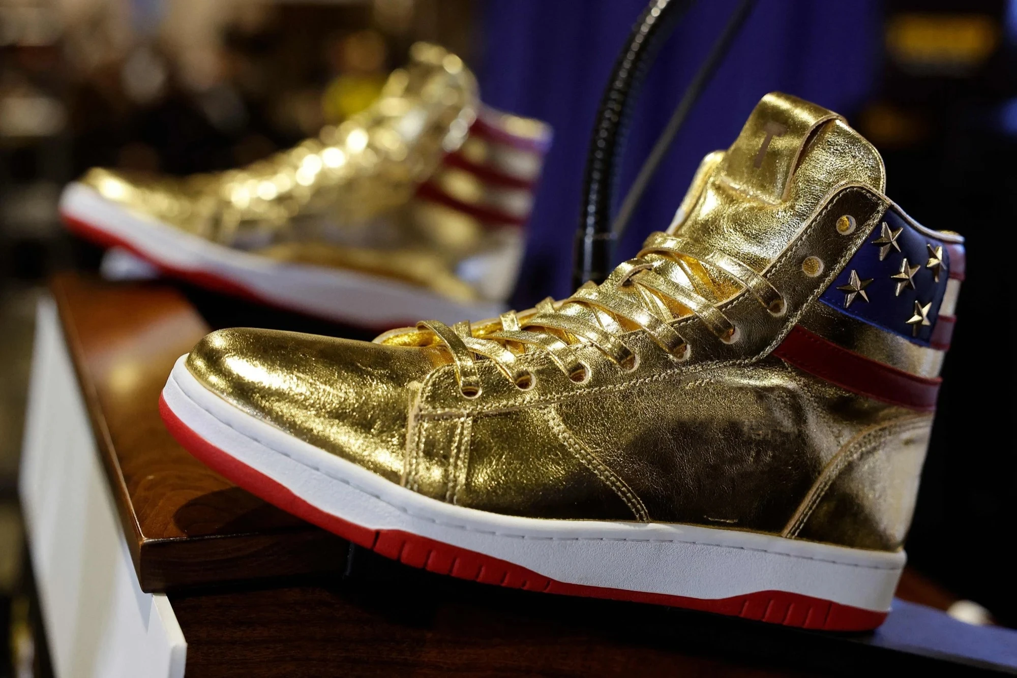Designer High-Top Sneakers - Gold and Brown Piper Finn - Baby & Toddler Shoes - Leather High Top Sneaker  main image 3