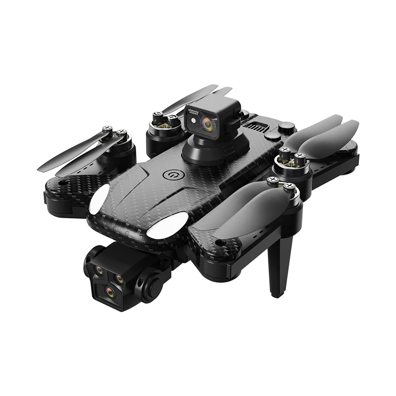 AE16 Drone RC lipat kamera ganda 4k, Drone Quadcopter Mini dengan kamera  ganda 4k, mainan penghindaran halangan