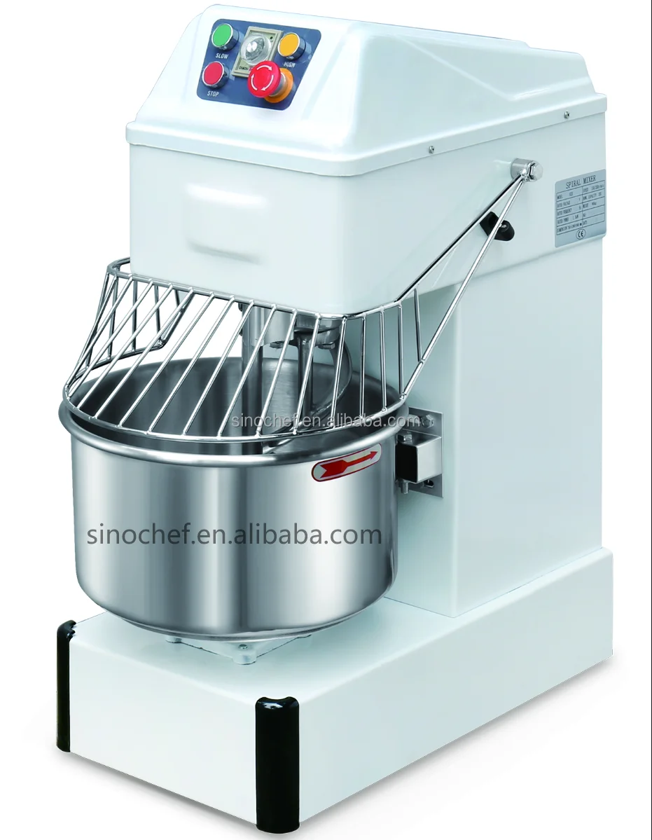21 liter double speed small spiral dough mixer in baking