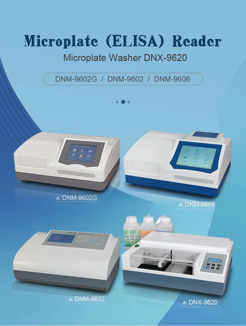 Microplate Reader And Washer Clinical Elisa Analyzer Machine Lab China Elisa Microplate Reader