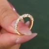 Anillo de plata 925 con diamante de laboratorio