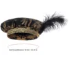 Sombrero negro medieval para hombre, talla única