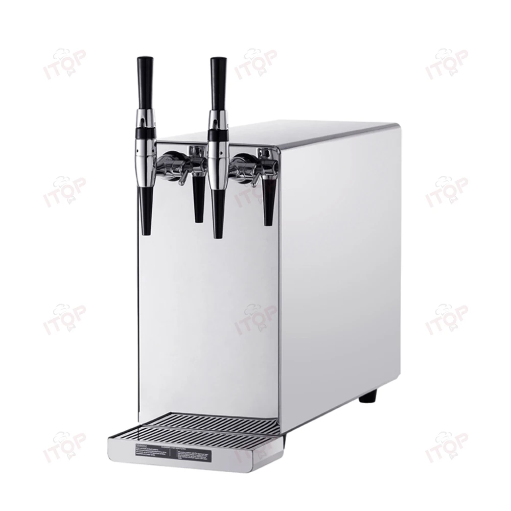Silver Color Nitro Cold Brew Coffee Machine with Dual Faucets