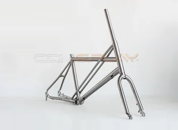 チタンロードミニベロフレーム451/40620インチディスクブレーキ