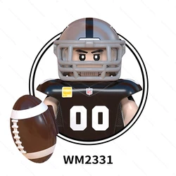 Wholesale LEGUOGUO Minifigs NFL Football team Rugby player Steelers Rams  Buccaneers Dolphins building blocks sets kids toys WM6133-6136 From  m.