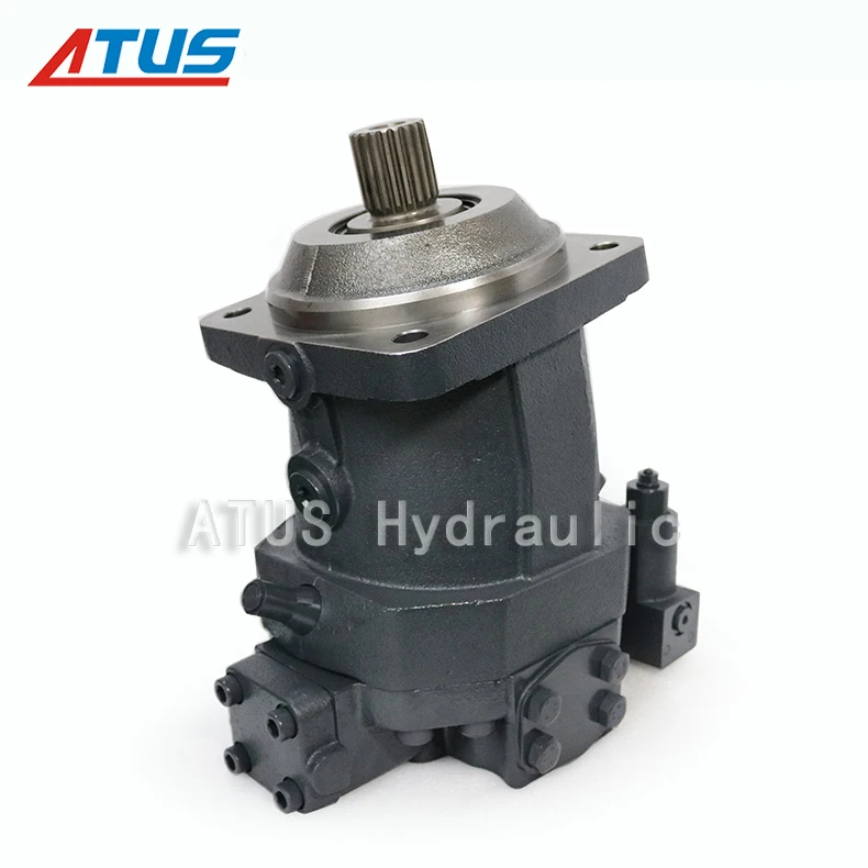 Rexroth A6VM ไฮดรอลิกมอเตอร์ เครื่องเจาะหมุน เครื่องบรรทุกล้อแมว ATUS มอเตอร์ไฮดรอลิก