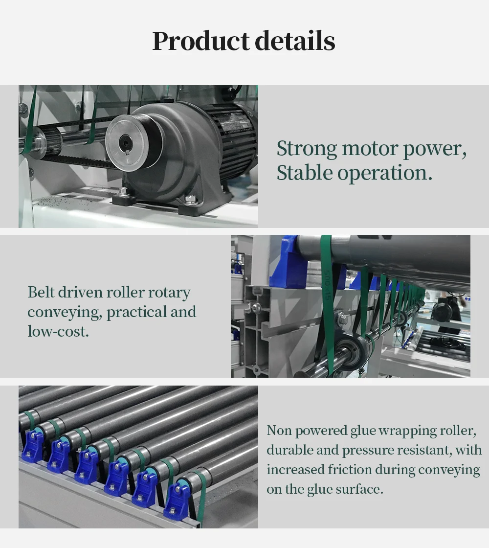 Customizable electric rubber coated roller conveyor made in China details