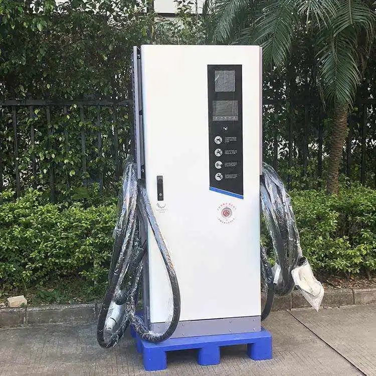 Dc Fast Ev Charging Station Power Bank Combo Earth Protection 120 Kw LCD Screen