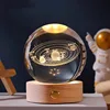 solar system 6cm crystal ball-touch luminous lamp