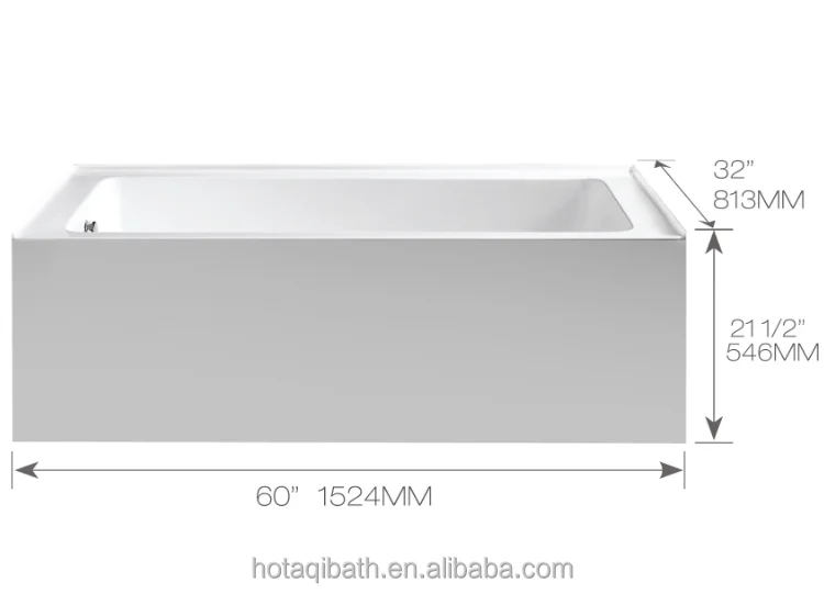 Skirt Acrylic Bathtub Factory Piled Up Packaginig North America Cupc ...