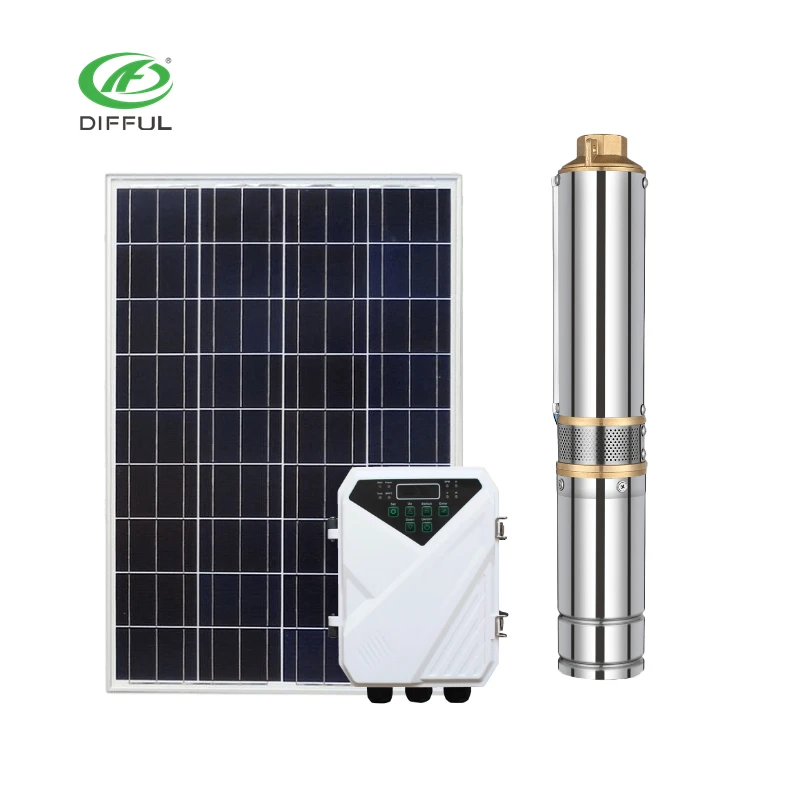 Solar Powered Submersible Deep Well Water Pumps Difful Solar Pump System