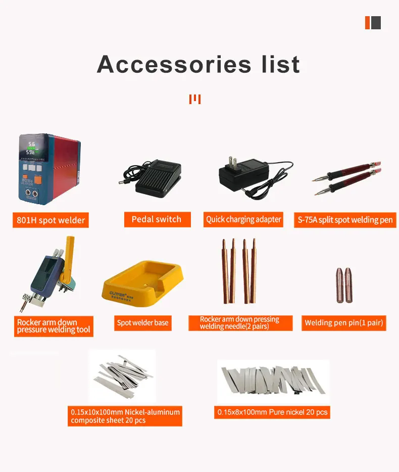 Glitter 801h Spot Welding Machine 19.8kw 3500a Pulse Butt Welder Power