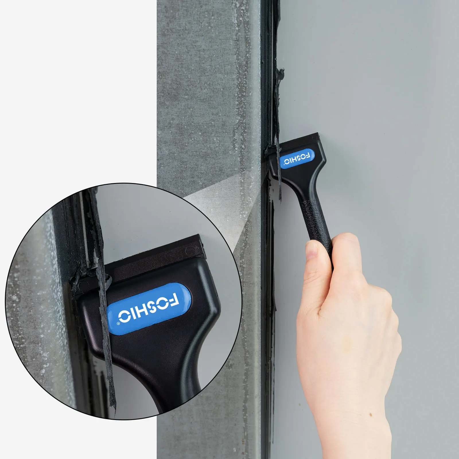 Пластиковый скребок с длинной ручкой