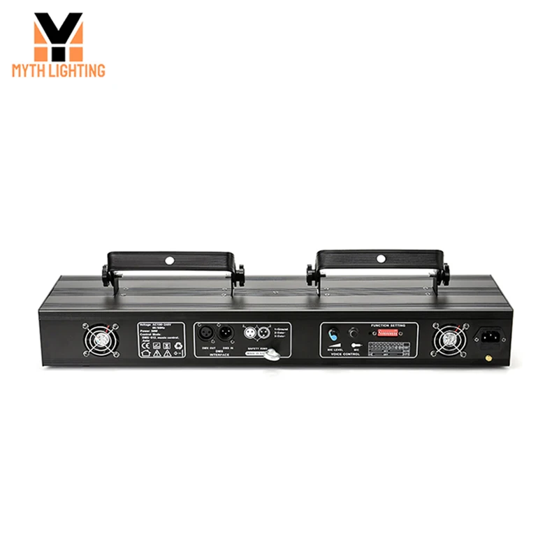 4 Array Beam Effect DMX Sound Activated Rgb Full Color Scanner 4 Head Laser Stage Light for Disco Dj Bar Party