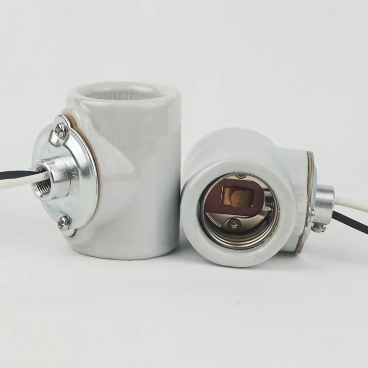 Porcelain Socket Twin 2 Circuito Medium  Base Ceramic E26 Lamp Holder