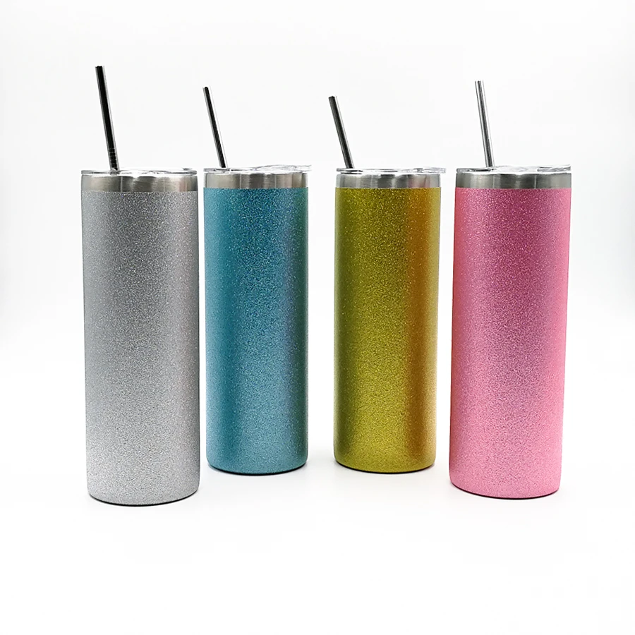 20oz Sublimation Tumblers Glitter Tumbler Insulated Tumblers With Lid ...