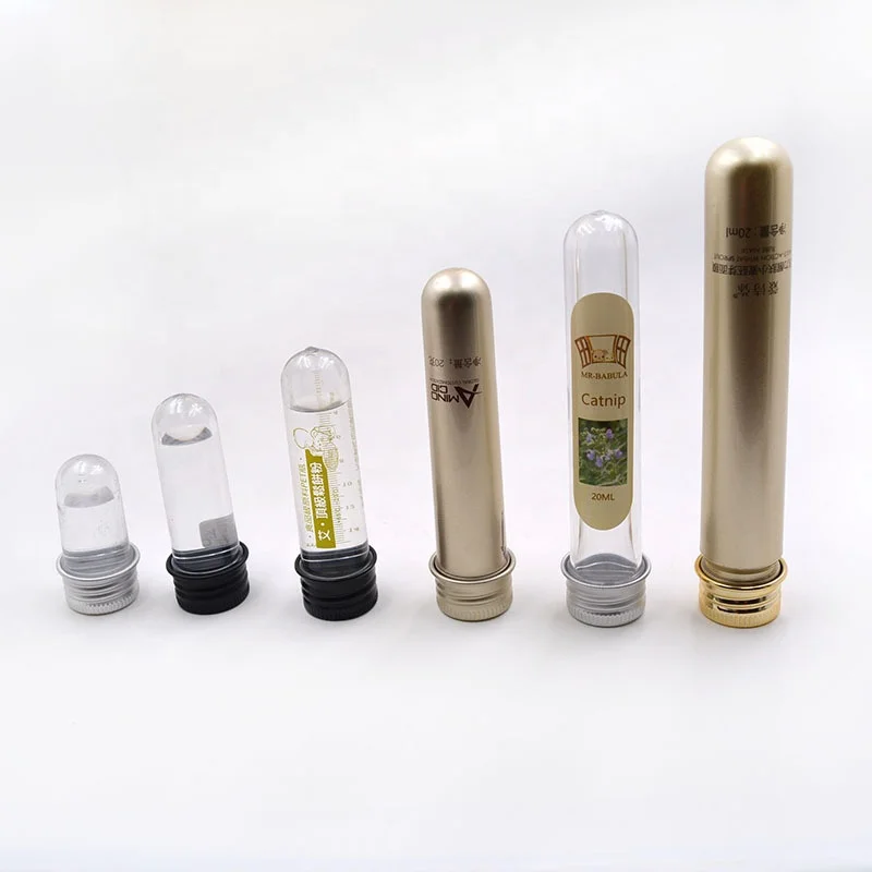 5ml 10ml 15ml 20ml 30ml 40ml 50ml Pet Plastic Pet Preform Test Tube With Aluminum Screw Cover