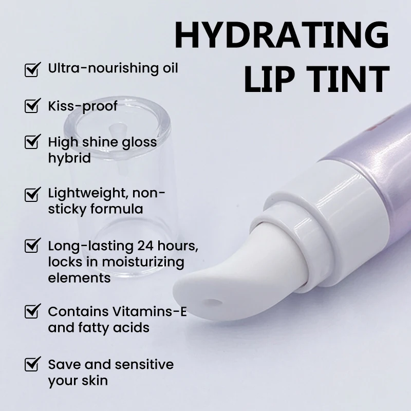 Free Sample Private Label Moisturizing Lip Plumping Lipgloss Cosmetics Wholesale Long Lasting Non Sticky Shiny Pure Lip Gloss