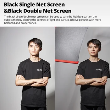 Godox SF4560 SF6090 Scrim Flag Kit Portable Frame Diffuser Reflector Soft Light-blocking Light-reducing for Studio Photography detail image