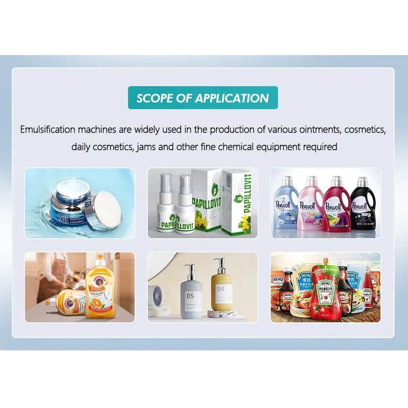 emulsifying machine cream tomato paste production line vacuum homogenized mixer toothpaste making