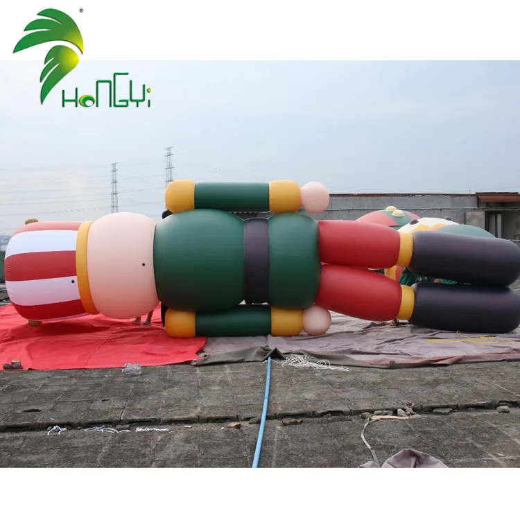 Hongyi Inflatable Nutcracker Doll, the Nutcracker Inflatable Doll, Outdoor Nutcracker Modeling Life Size Nutcracker
