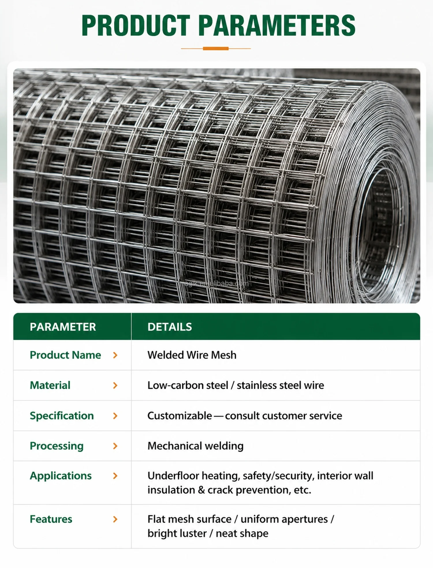 Galvanized Welded Wire Mesh Roll