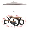 Black 140 set-with umbrella