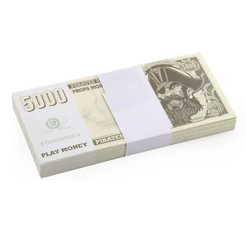 Paper Money for Party Supplies,Early Childhood Education, Realistic Banknote for Money Gun (5000 Pirate Props)