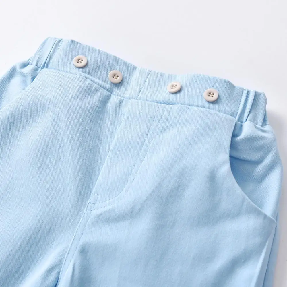 Модные стильные детские повседневные брюки джентльменские подтяжки Детские хлопковые для