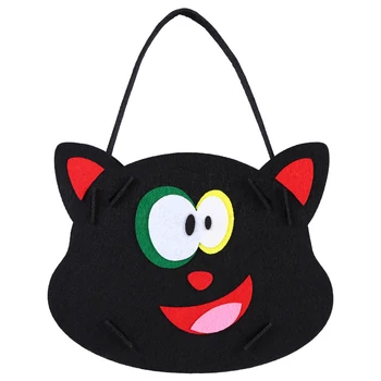 Manufacturers supply creative felt Halloween hand candy bags Holiday party decorations children's candy bags