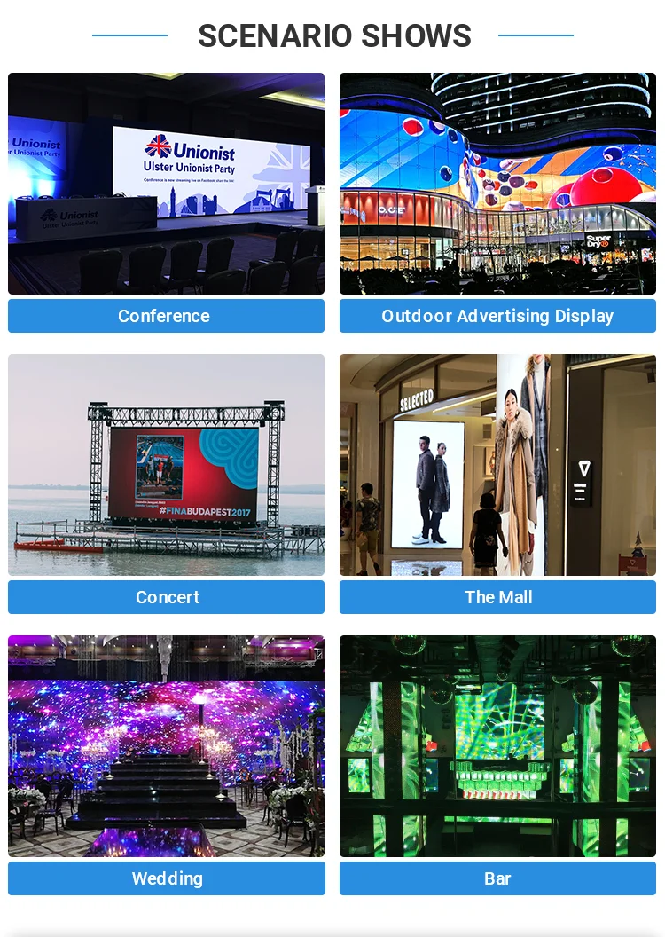 SMD2121 Outdoor Advertising LED Display Screen P5.95 IP33 Frontage Lighting