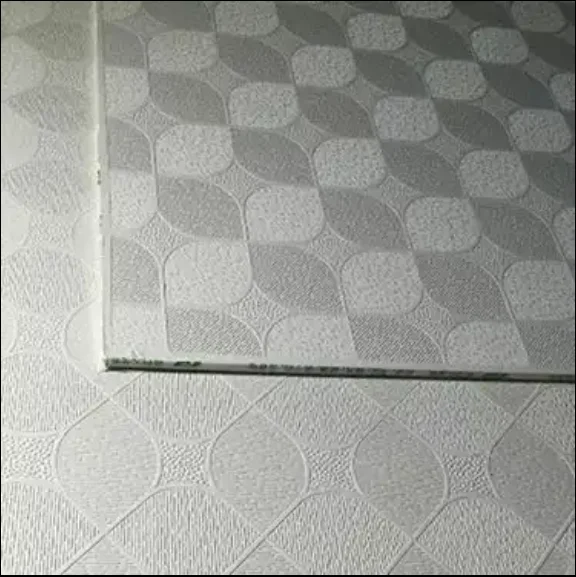 PVC Laminated Gypsum Ceiling Waterproof  Fire Resistant Design PVC Laminated Gypsum Ceiling Panel Board