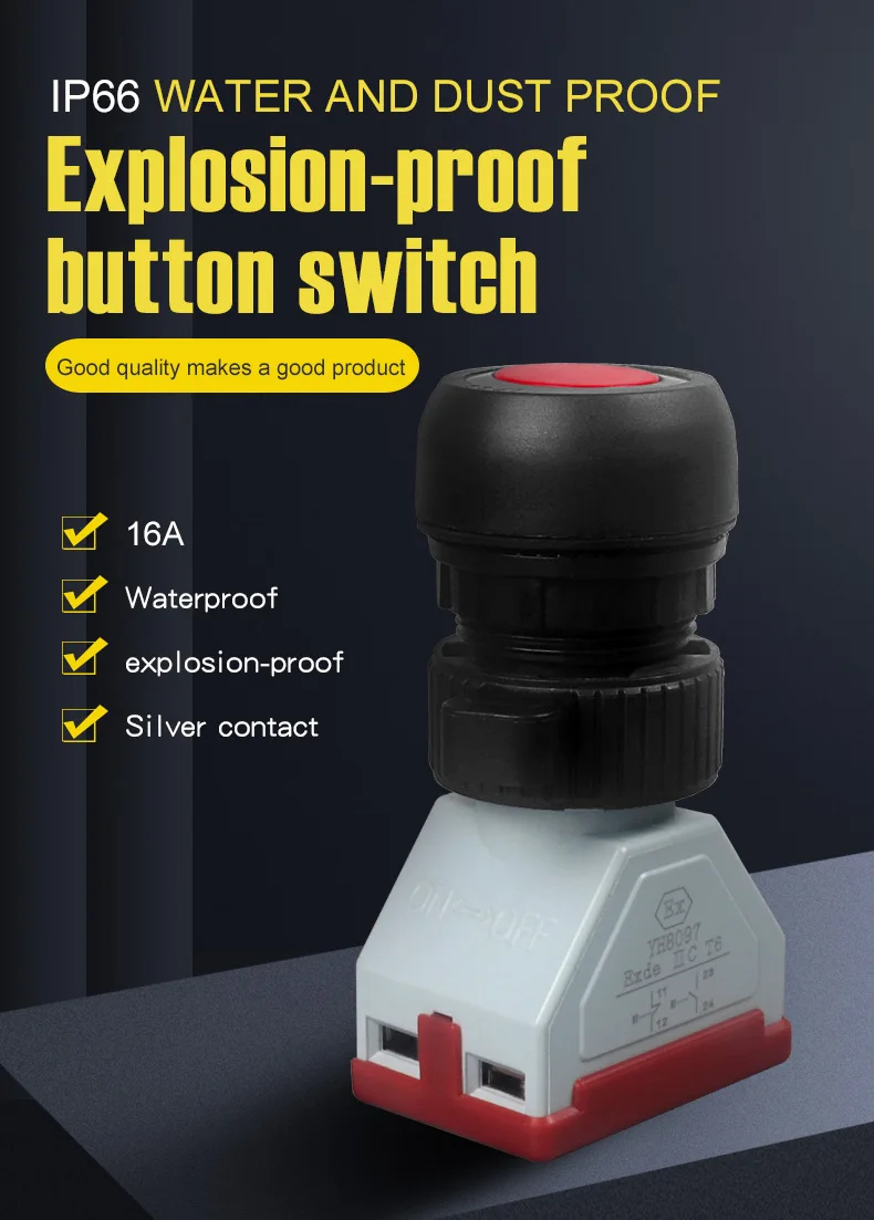 Explosion-proof Button Ex 1no 1nc - CMORSUN YH8097 IP66