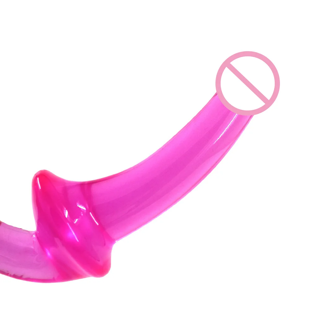 Erotic Double Ended High Transparency TPE Penis Strapon Penis Lesbian Sex  Toys Strapless Dildo| Alibaba.com