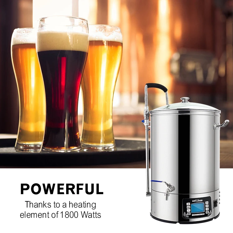 Stainless Steel Home Brewing Beer Mash Tun 40l/60l Automatic Allinone