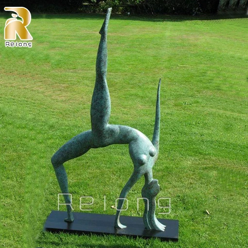 Famous Outdoor Garden Park Large Life Size Decor Bronze Yoga Statue