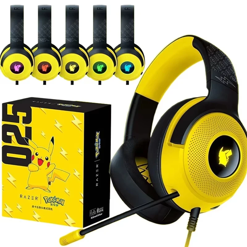 RAZER Kraken V3 X ピカチュウエディション Razer Kraken V3 X Pikachu Gaming Headphones - Dynamic Audio