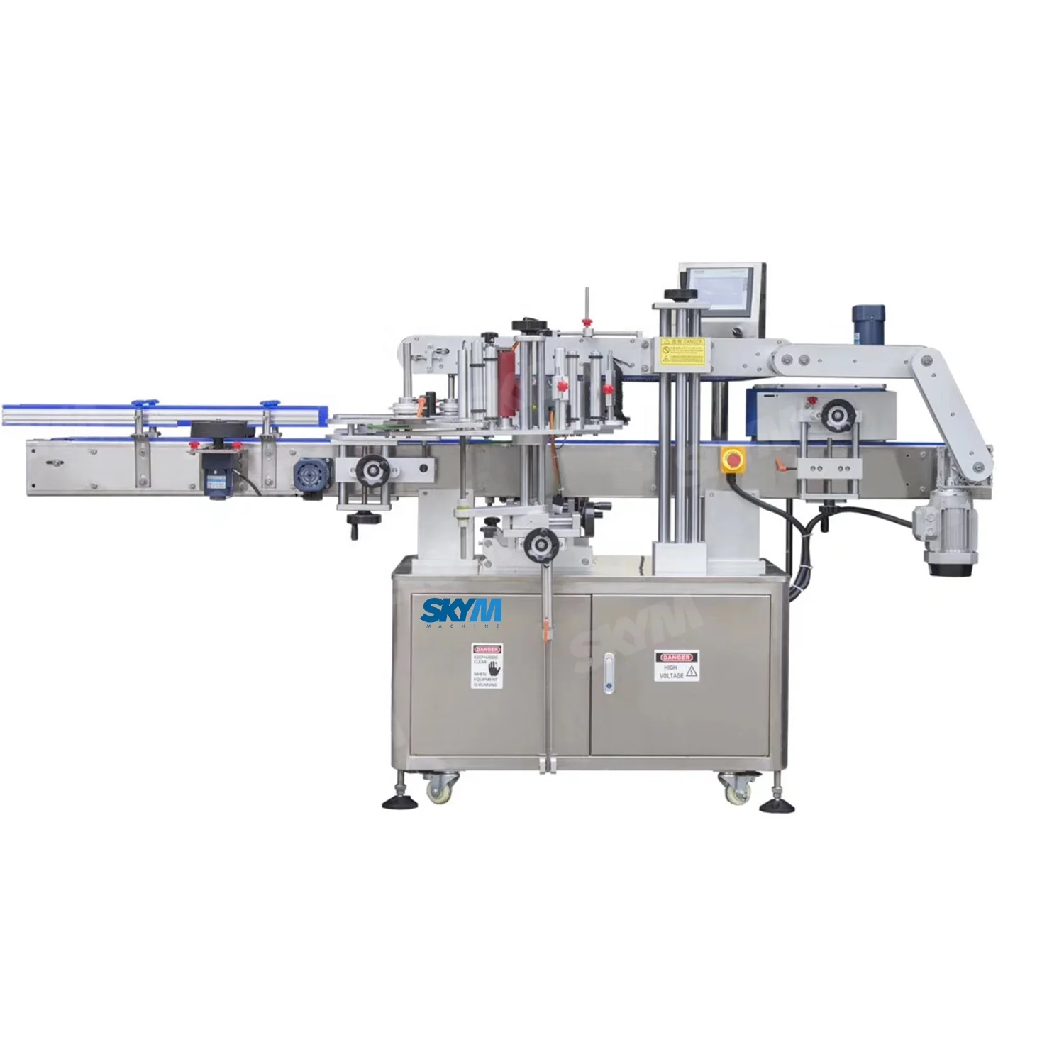 Круглые бутылки этикетировочное оборудование PLC контроль самоклеющиеся наклейки этикетировочная машина