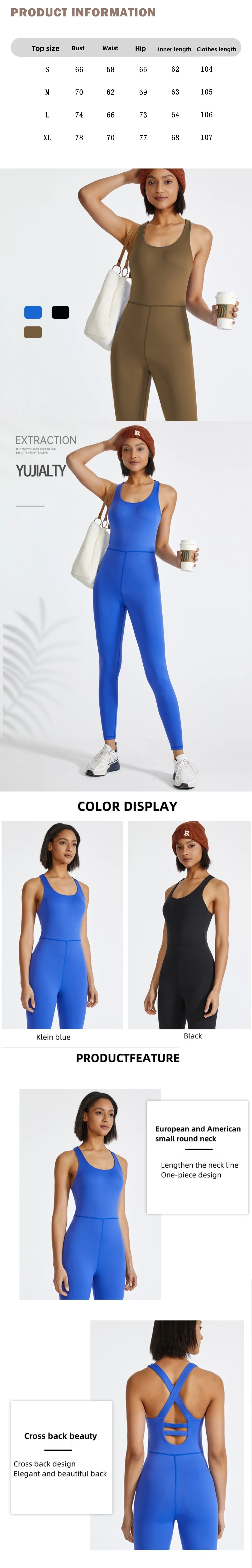 product 2024 high elastic womens jumpsuit custom logo one piece tummy control skinny jumpsuits for gym fitness sets-56