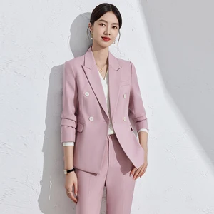 New Style Suit Jacket Straight Casual Loose Fashion Temperament Slim Top Suitable for Women