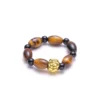 Natural Tiger's Eye Rice Bead Band