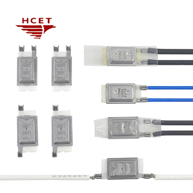 HCET 17AM Electric Power Source Thermal Protector 120C Thermal Cutoff Bimetal Temperature Control Switch for Cars Households
