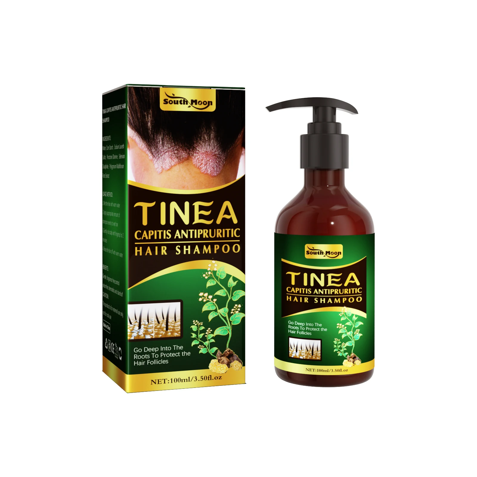 South Moon Tinea Capitis Antipruritic Hair Shampoo Antidandruff And