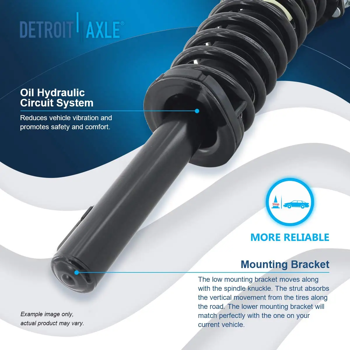 Front Rear Shock Absorbers Assembly,Front Struts Rear Shocks  Replacement for Jeep 05-10