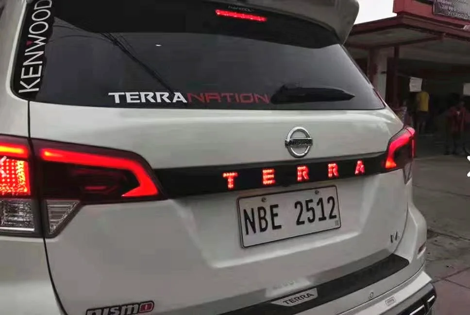 Shining BLACK Daytime Running Tail Light for Nissan Terra Auto Taillamp DRL LED Lamps Car Vehicle Accessories Modified Parts