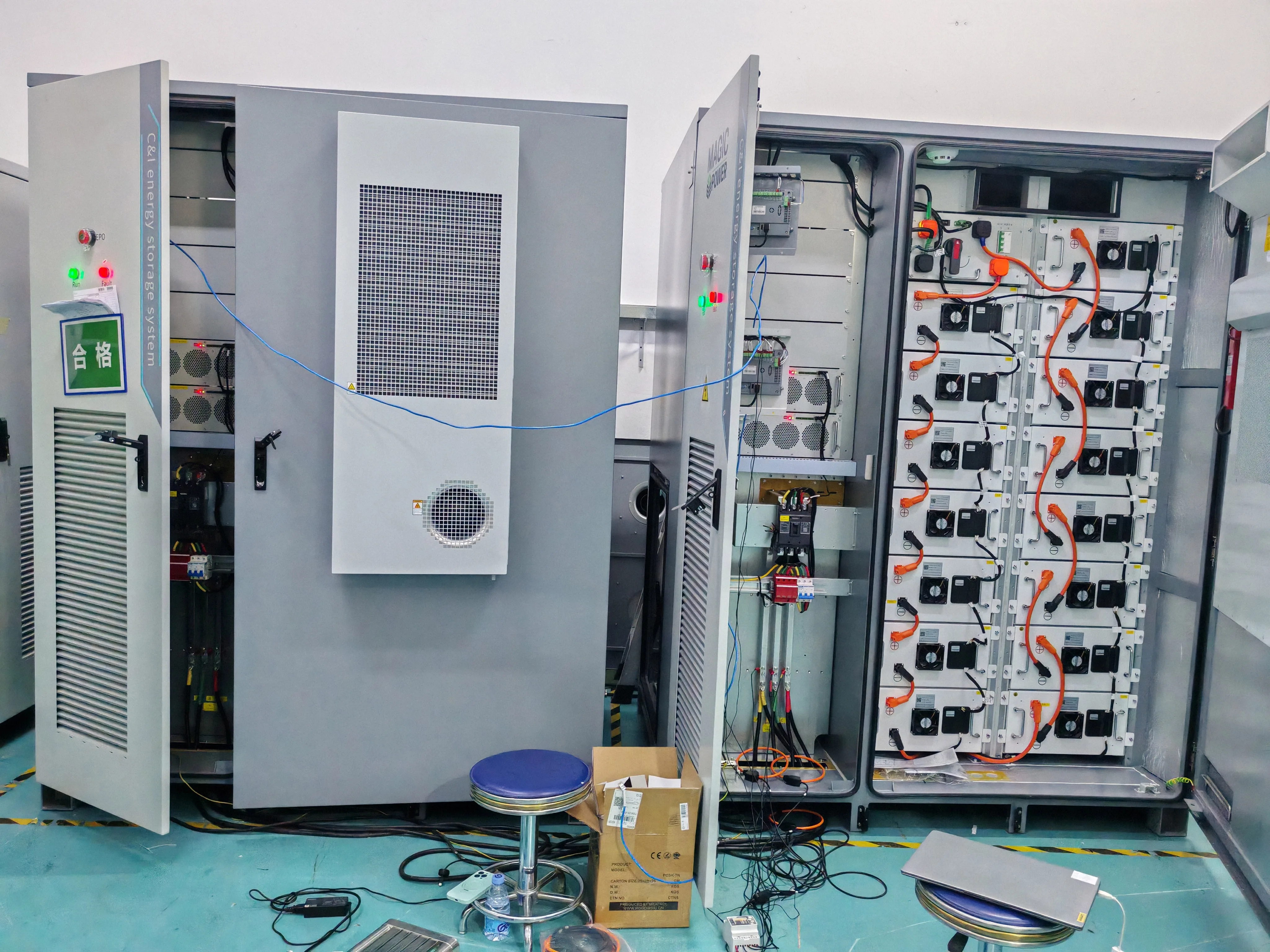 All in One Industrial Bess 100kwh 200kwh 300kwh Lifepo4 Battery Cabinet ...