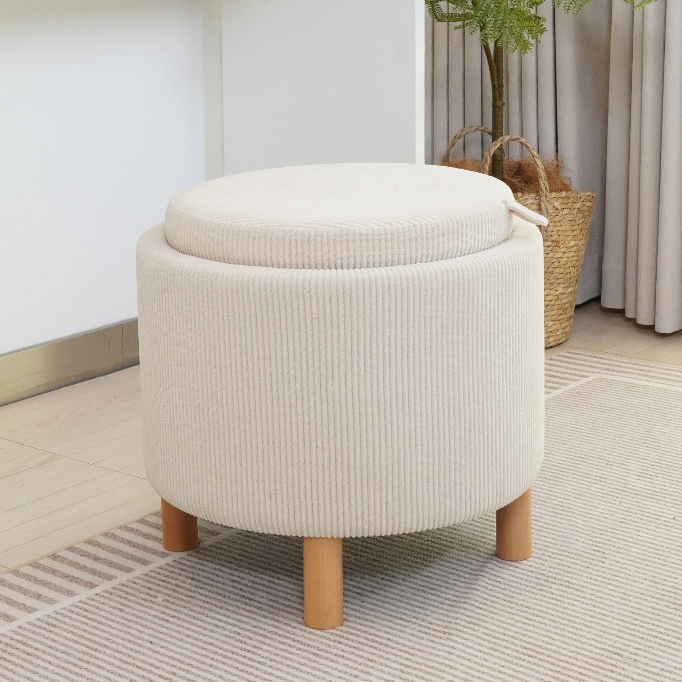 Modern Popular Hot Sale Storage Ottoman Home Stool Living Room Sofa Stool